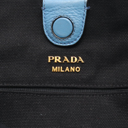 VITELLO PHENIX ショルダーバッグ トートバッグ レザー ブルー プラダ バッグ PRADA
