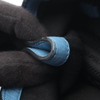 VITELLO PHENIX ショルダーバッグ トートバッグ レザー ブルー プラダ バッグ PRADA