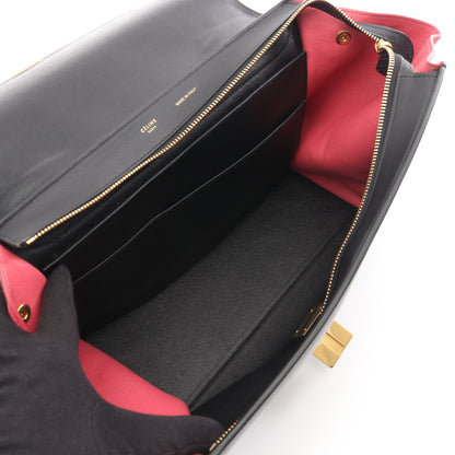 トラペーズ ミディアム ハンドバッグ レザー スエード ブラック ベージュ ピンクパープル 2WAY セリーヌ バッグ CELINE