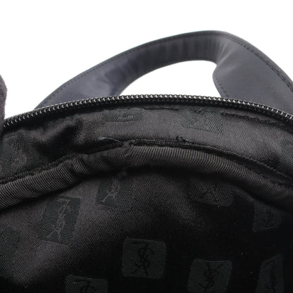 ハンドバッグ ロゴ ナイロン ネイビー イヴサンローラン バッグ YVES SAINT LAURENT