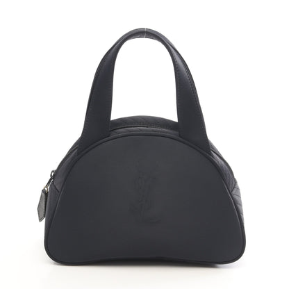 ハンドバッグ ロゴ ナイロン ネイビー イヴサンローラン バッグ YVES SAINT LAURENT