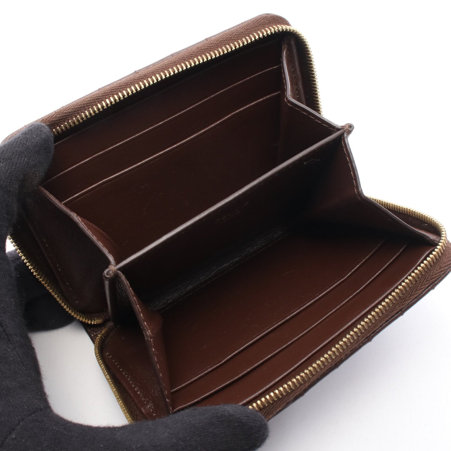 Cチャーム キルティング コインケース レザー ブラウン セリーヌ 財布・小物 CELINE