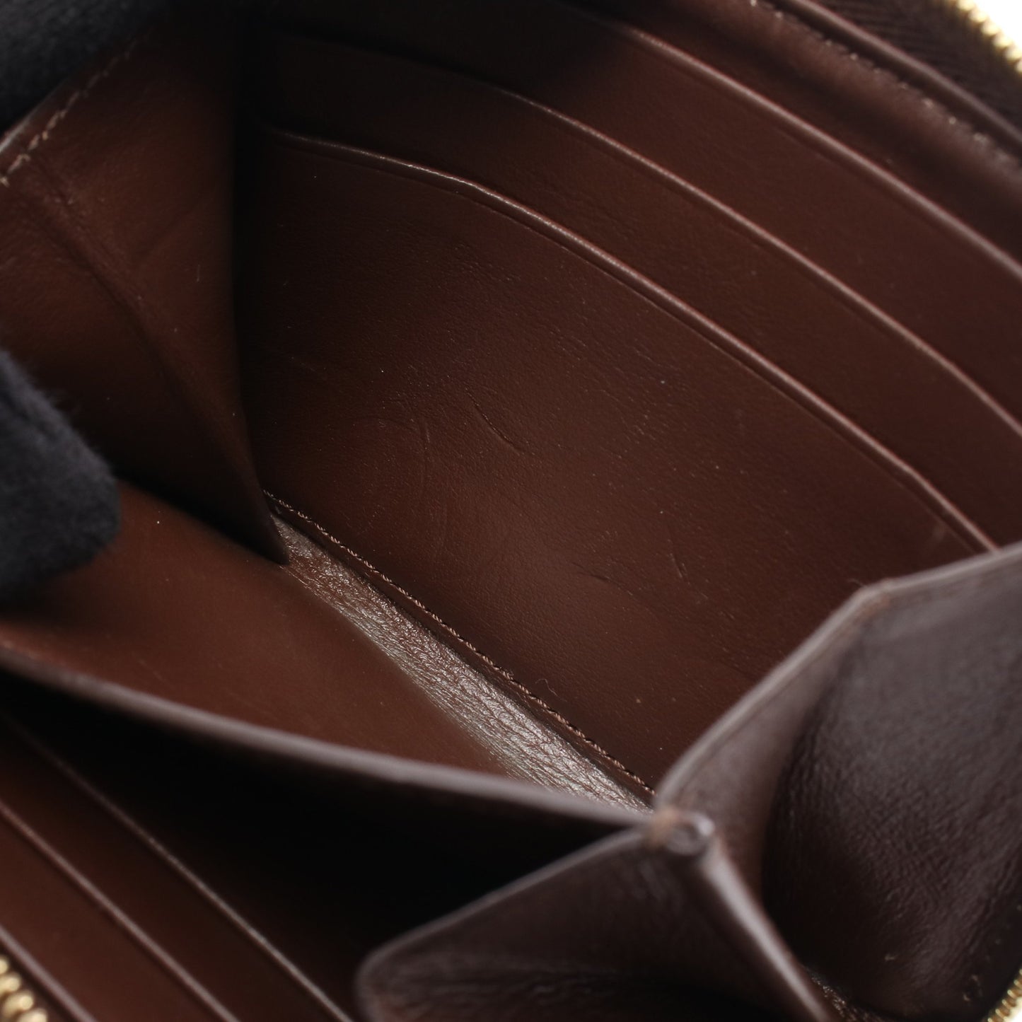 Cチャーム キルティング コインケース レザー ブラウン セリーヌ 財布・小物 CELINE