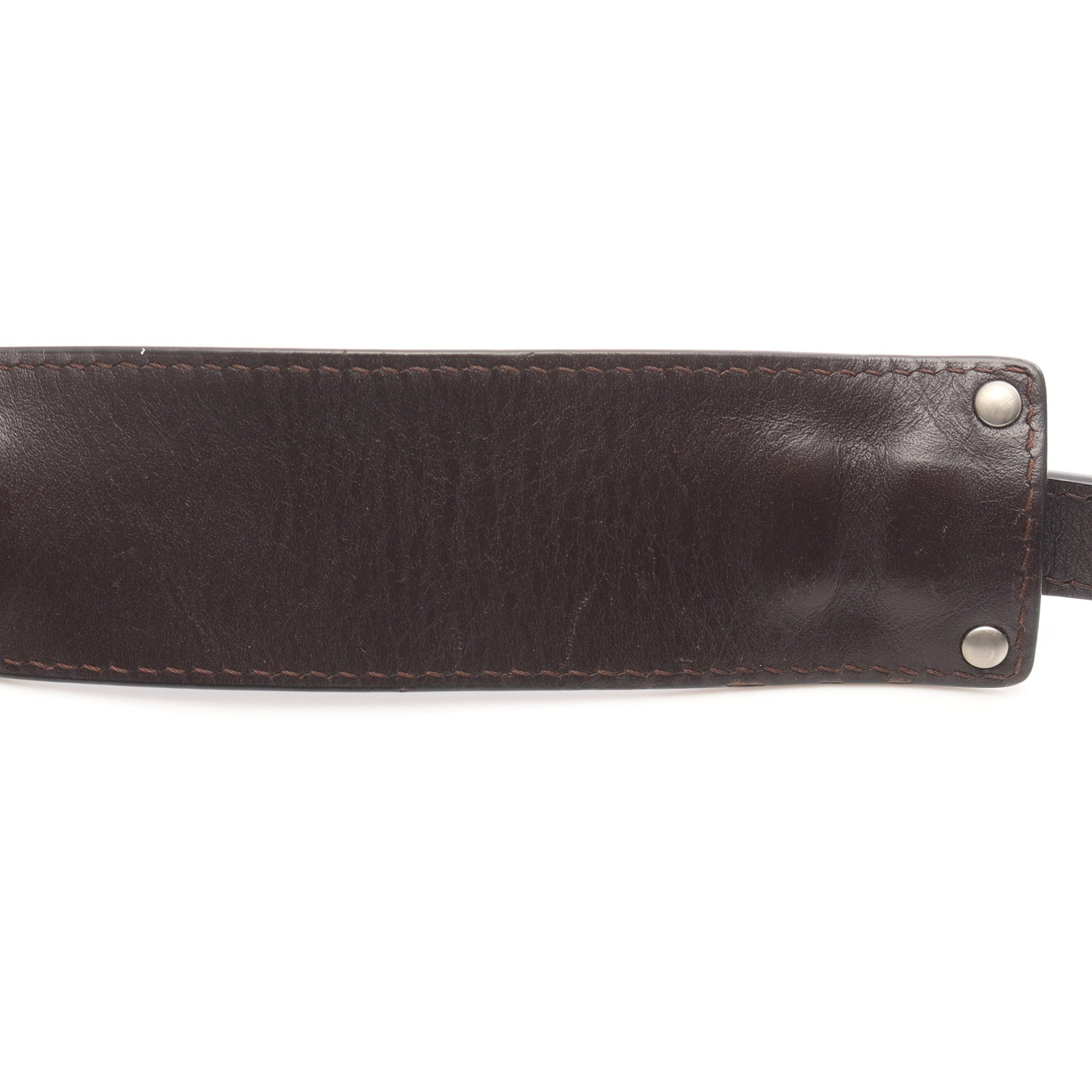 アナグラム ショルダーバッグ PVC レザー グレー ダークブラウン ロエベ バッグ LOEWE