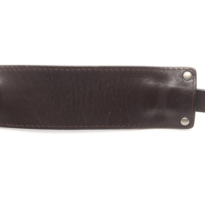アナグラム ショルダーバッグ PVC レザー グレー ダークブラウン ロエベ バッグ LOEWE