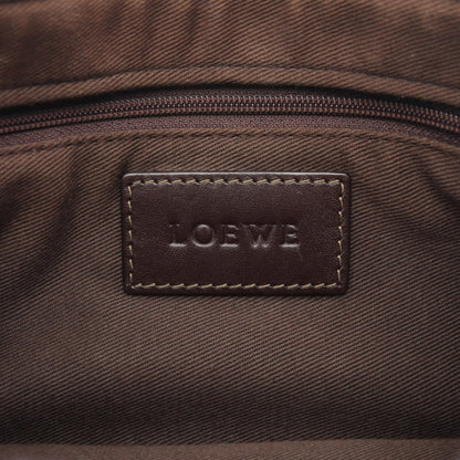アナグラム ショルダーバッグ PVC レザー グレー ダークブラウン ロエベ バッグ LOEWE