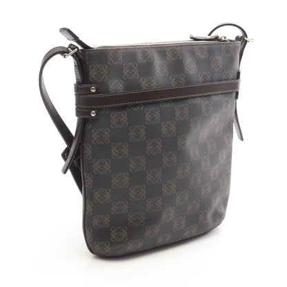 アナグラム ショルダーバッグ PVC レザー グレー ダークブラウン ロエベ バッグ LOEWE