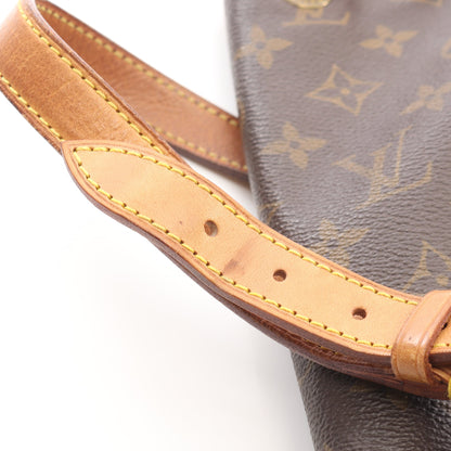 モンスリMM モノグラム バックパック リュックサック PVC レザー ブラウン ルイヴィトン バッグ LOUIS VUITTON