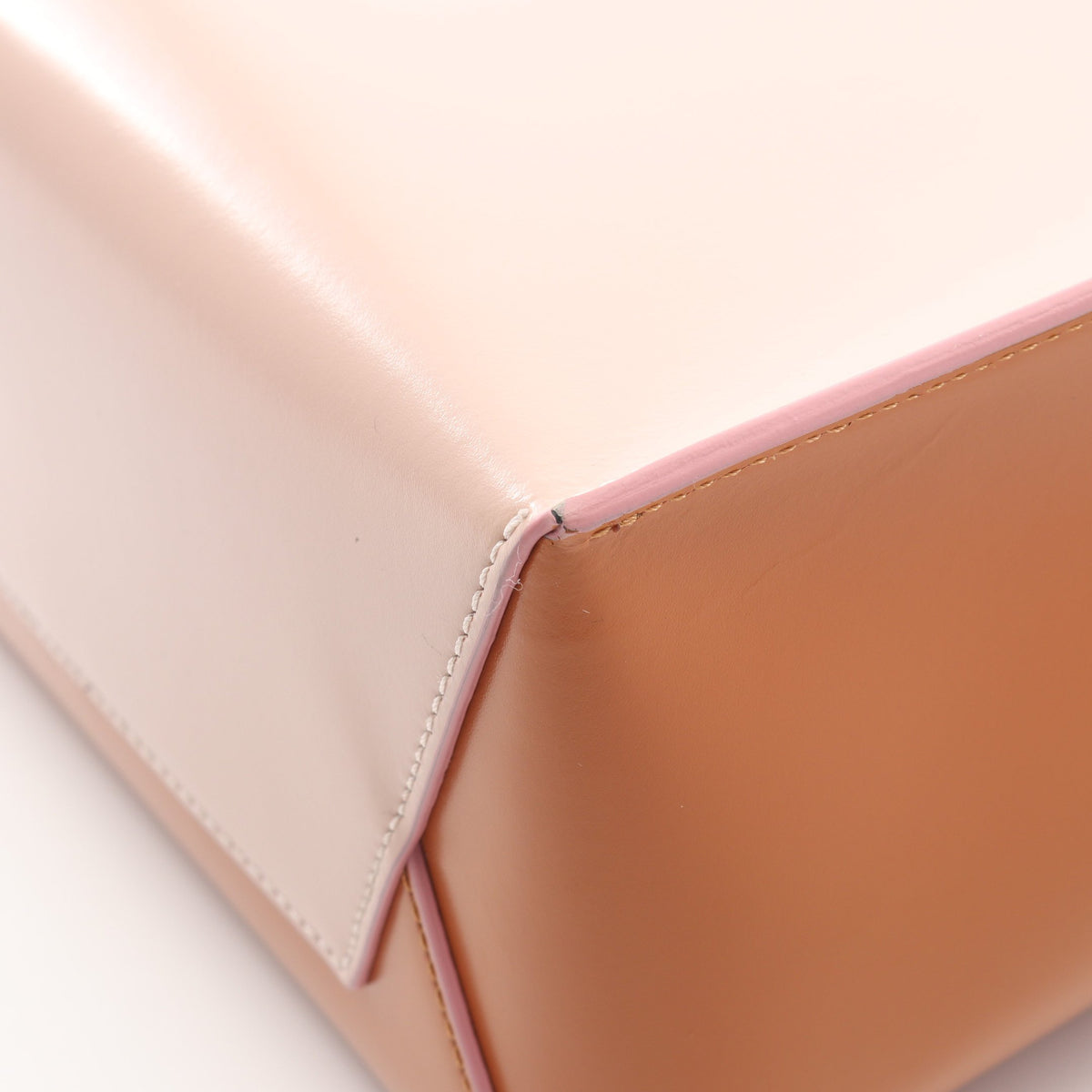 MUSEO ミュゼオ ハンドバッグ トートバッグ レザー ライトピンク オレンジ ブラック 2WAY マルニ バッグ MARNI