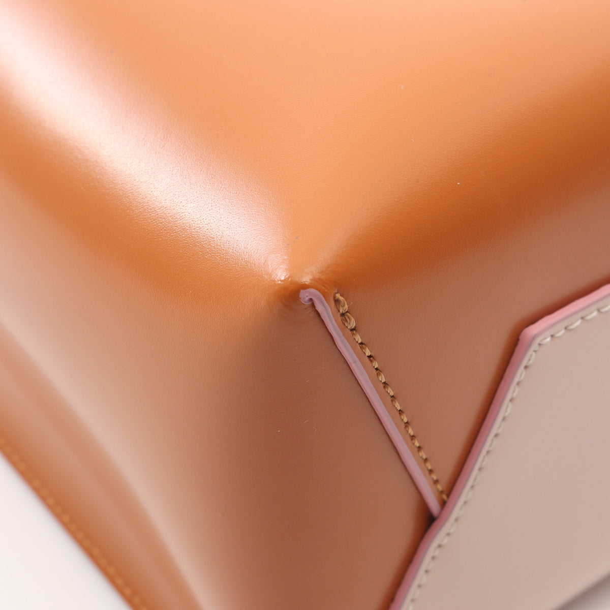 MUSEO ミュゼオ ハンドバッグ トートバッグ レザー ライトピンク オレンジ ブラック 2WAY マルニ バッグ MARNI