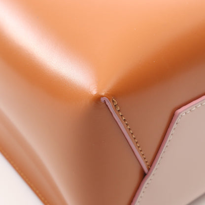 MUSEO ミュゼオ ハンドバッグ トートバッグ レザー ライトピンク オレンジ ブラック 2WAY マルニ バッグ MARNI