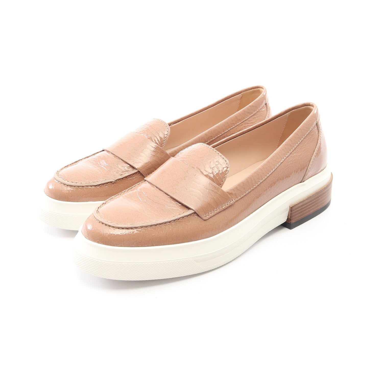 ローファー エナメルレザー ピンクベージュ トッズ シューズ TOD'S