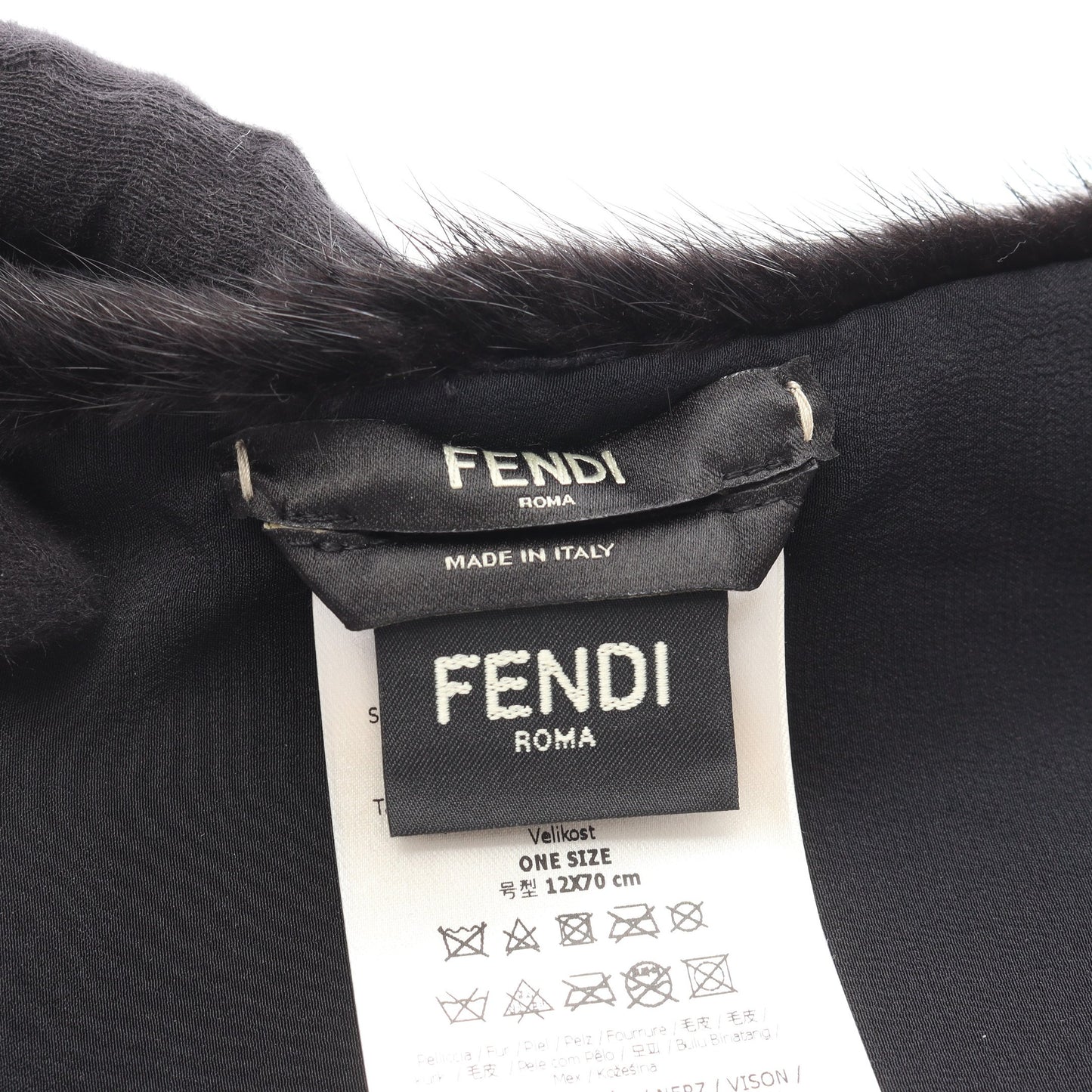 ティペット マフラー ミンクファー ブラック フェンディ 財布・小物 FENDI