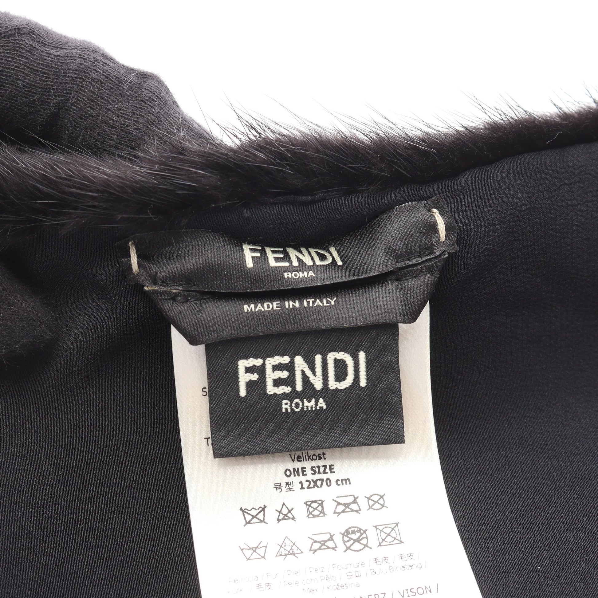ティペット マフラー ミンクファー ブラック フェンディ 財布・小物 FENDI