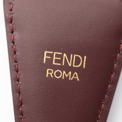 ストラップユー FFロゴ ショルダーストラップ キャンバス レザー ボルドー フェンディ 財布・小物 FENDI