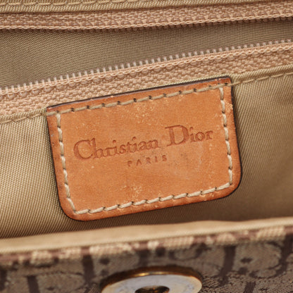 ストリートシック トロッター ワンショルダーバッグ キャンバス レザー ベージュ ライトブラウン クリスチャンディオール バッグ Christian Dior