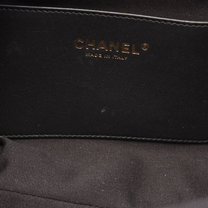 マトラッセ スモール ショッピングバッグ チェーンショルダーバッグ ラムスキン ブラック ゴールド金具 シャネル バッグ CHANEL