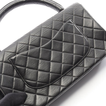 マトラッセ 親子バッグ ハンドバッグ ラムスキン ブラック ゴールド金具 シャネル バッグ CHANEL