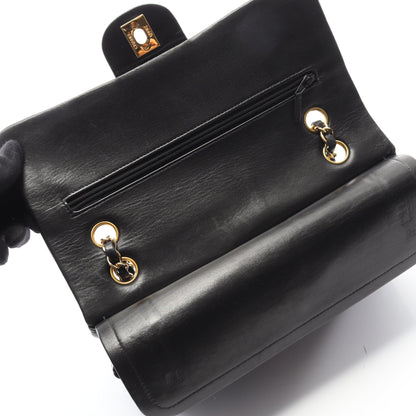 マトラッセ Wフラップ Wチェーンショルダーバッグ ラムスキン ブラック ゴールド金具 シャネル バッグ CHANEL