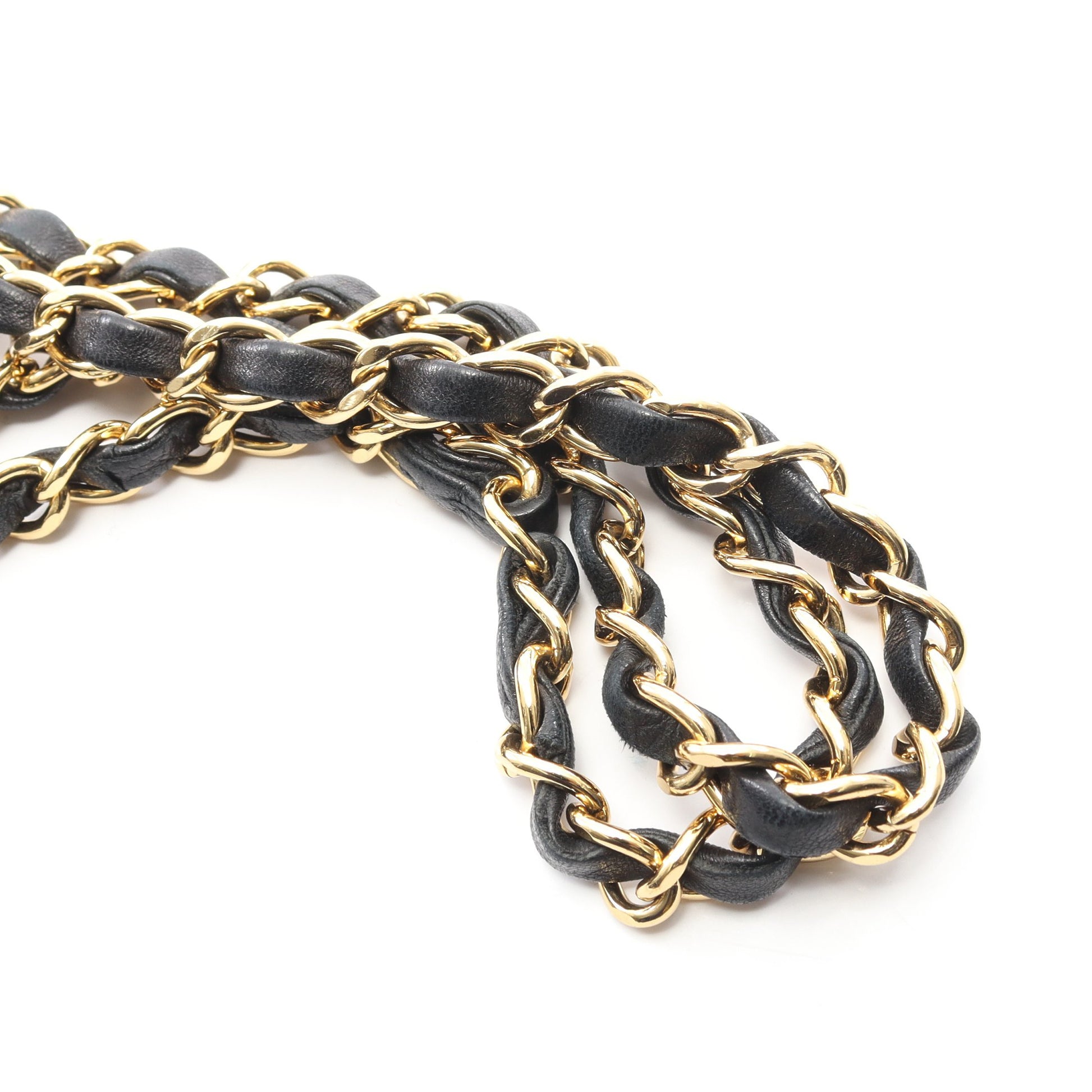マトラッセ Wフラップ Wチェーンショルダーバッグ ラムスキン ブラック ゴールド金具 シャネル バッグ CHANEL