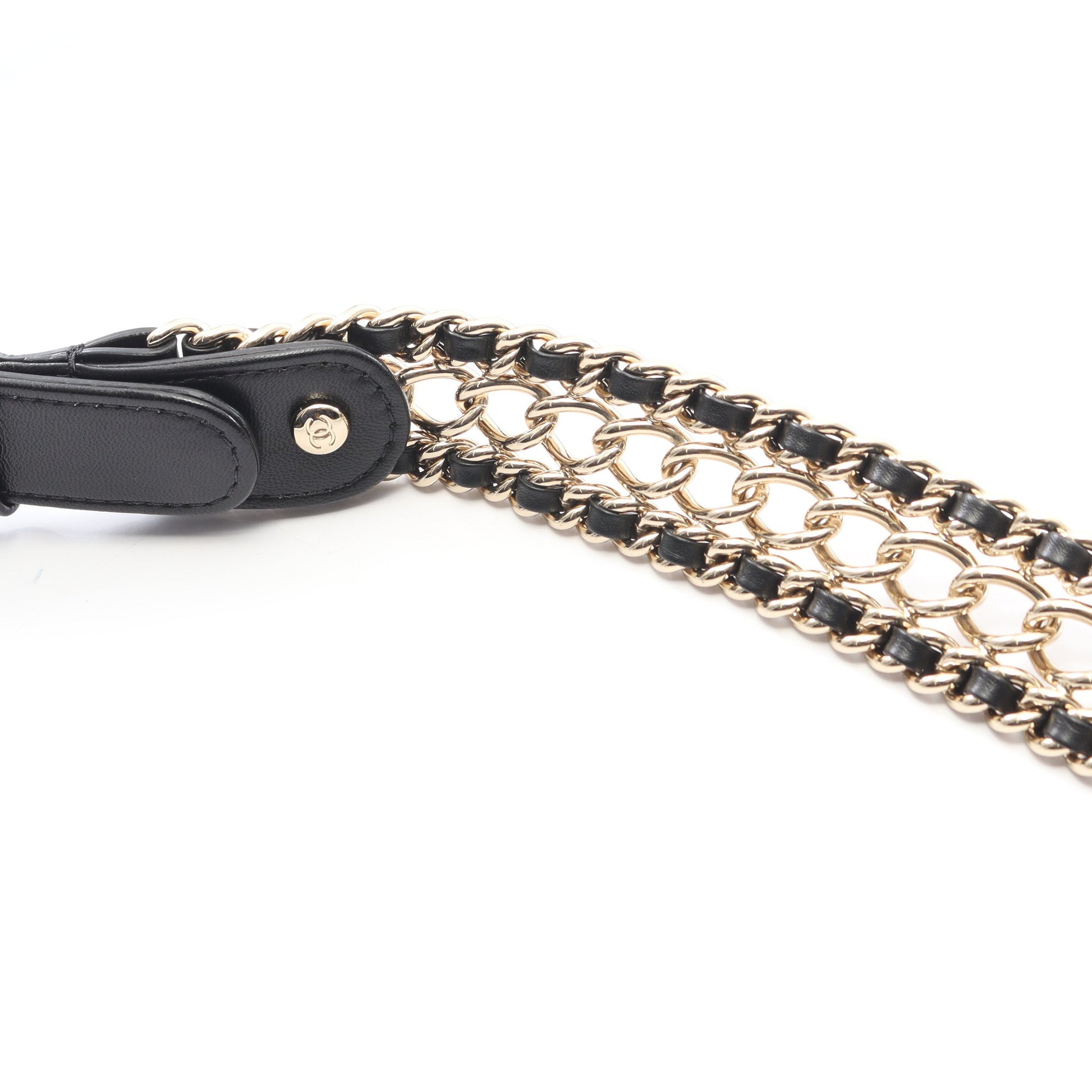 マトラッセ チェーンショルダーバッグ ラムスキン ブラック ゴールド金具 シャネル バッグ CHANEL