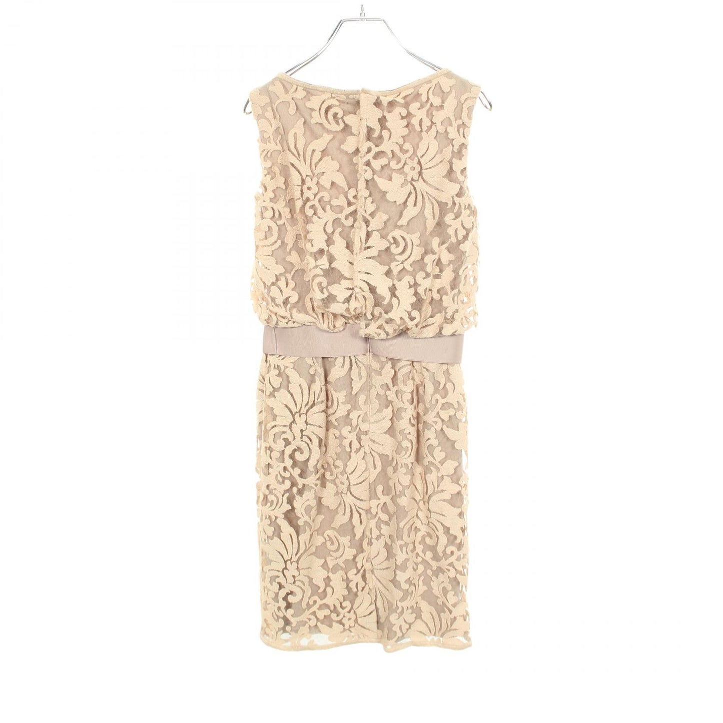 総レース ノースリーブ ワンピース コットン ベージュ タダシショージ ワンピース TADASHI SHOJI