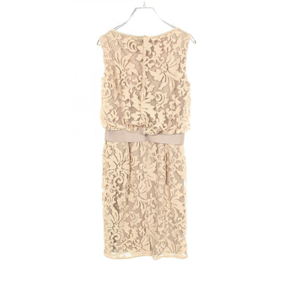 総レース ノースリーブ ワンピース コットン ベージュ タダシショージ ワンピース TADASHI SHOJI