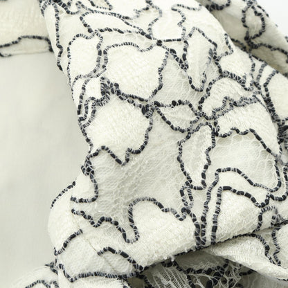 総レース ノースリーブ ワンピース レーヨン ホワイト ブラック タダシショージ ワンピース TADASHI SHOJI