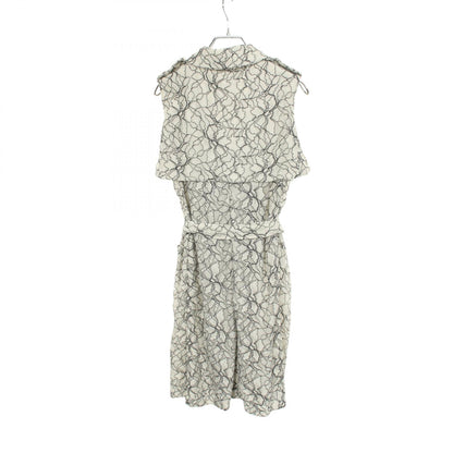 総レース ノースリーブ ワンピース レーヨン ホワイト ブラック タダシショージ ワンピース TADASHI SHOJI