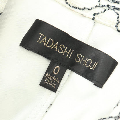 総レース ノースリーブ ワンピース レーヨン ホワイト ブラック タダシショージ ワンピース TADASHI SHOJI