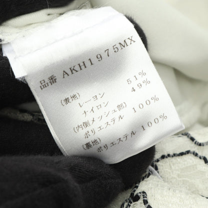 総レース ノースリーブ ワンピース レーヨン ホワイト ブラック タダシショージ ワンピース TADASHI SHOJI