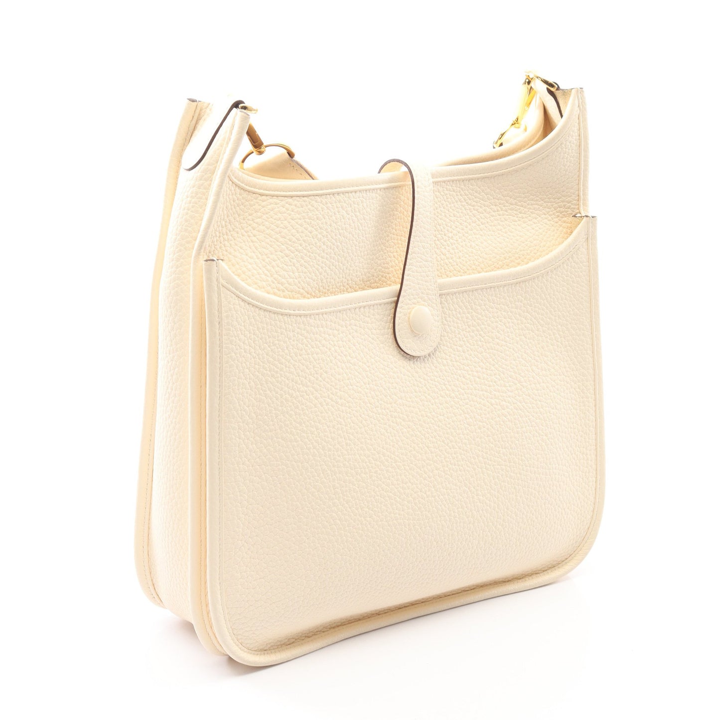 エヴリン 3 トロワ PM ナタ ショルダーバッグ トリヨンクレマンス アイボリー ゴールド金具 Z刻印 エルメス バッグ HERMES