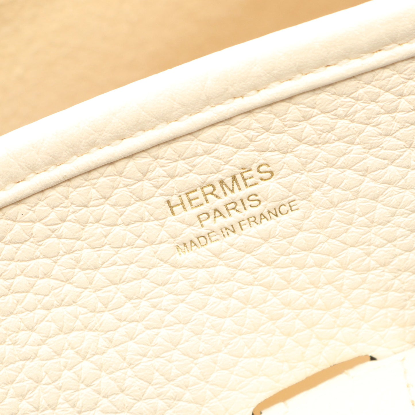 エヴリン 3 トロワ PM ナタ ショルダーバッグ トリヨンクレマンス アイボリー ゴールド金具 Z刻印 エルメス バッグ HERMES