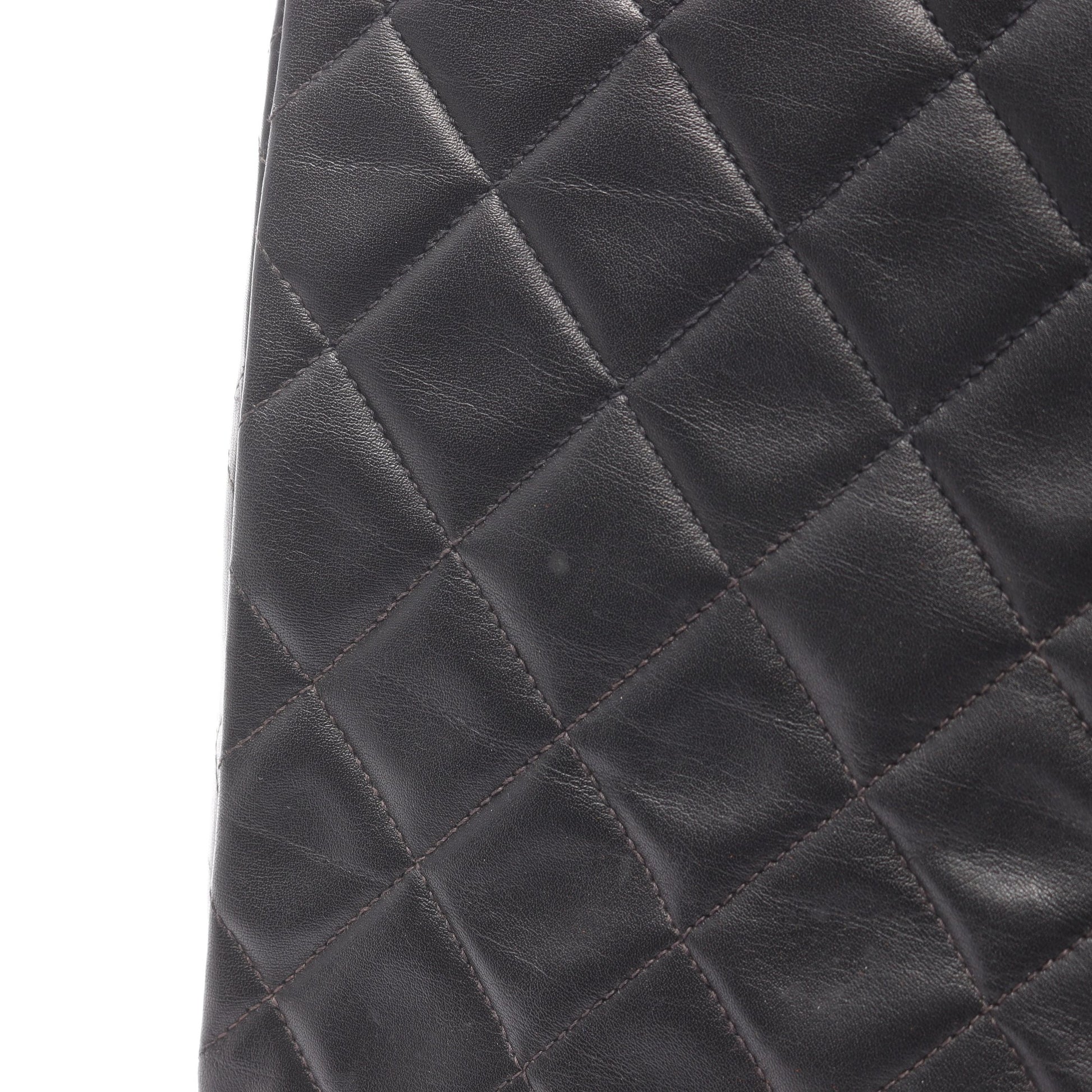 デカマトラッセ34 Wチェーンショルダーバッグ ラムスキン ブラック ゴールド金具 シャネル バッグ CHANEL