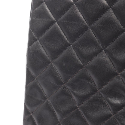 デカマトラッセ34 Wチェーンショルダーバッグ ラムスキン ブラック ゴールド金具 シャネル バッグ CHANEL