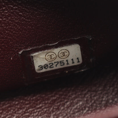マトラッセ Wフラップ Wチェーンショルダーバッグ キャビアスキン ブラック シルバー金具 シャネル バッグ CHANEL