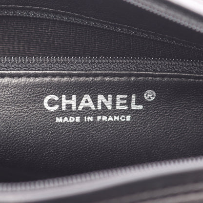 マトラッセ チェーンショルダーバッグ ラムスキン ブラック シルバー金具 シャネル バッグ CHANEL