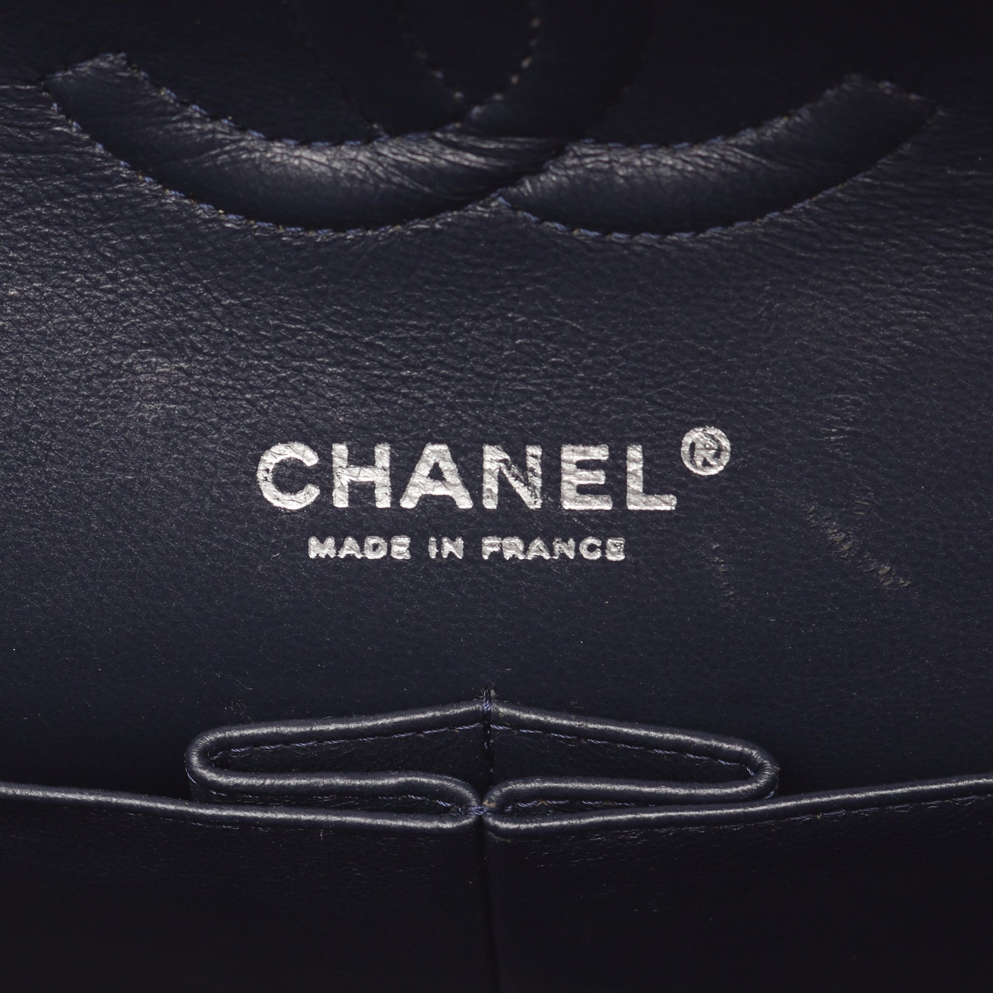 マトラッセ Wフラップ Wチェーンショルダーバッグ ラムスキン ネイビー シルバー金具 シャネル バッグ CHANEL