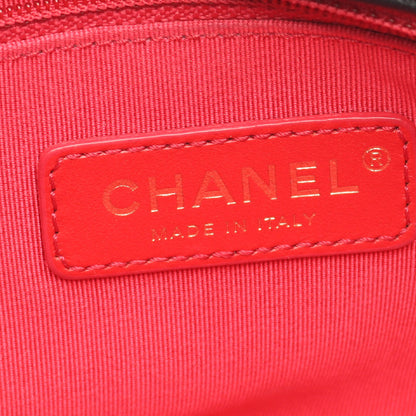 マトラッセ ロゴ チェーンショルダーバッグ ラムスキン ブラック ゴールド金具 シャネル バッグ CHANEL