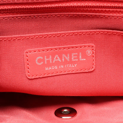 マトラッセ バックパック リュックサック ラムスキン レッド シルバー金具 シャネル バッグ CHANEL