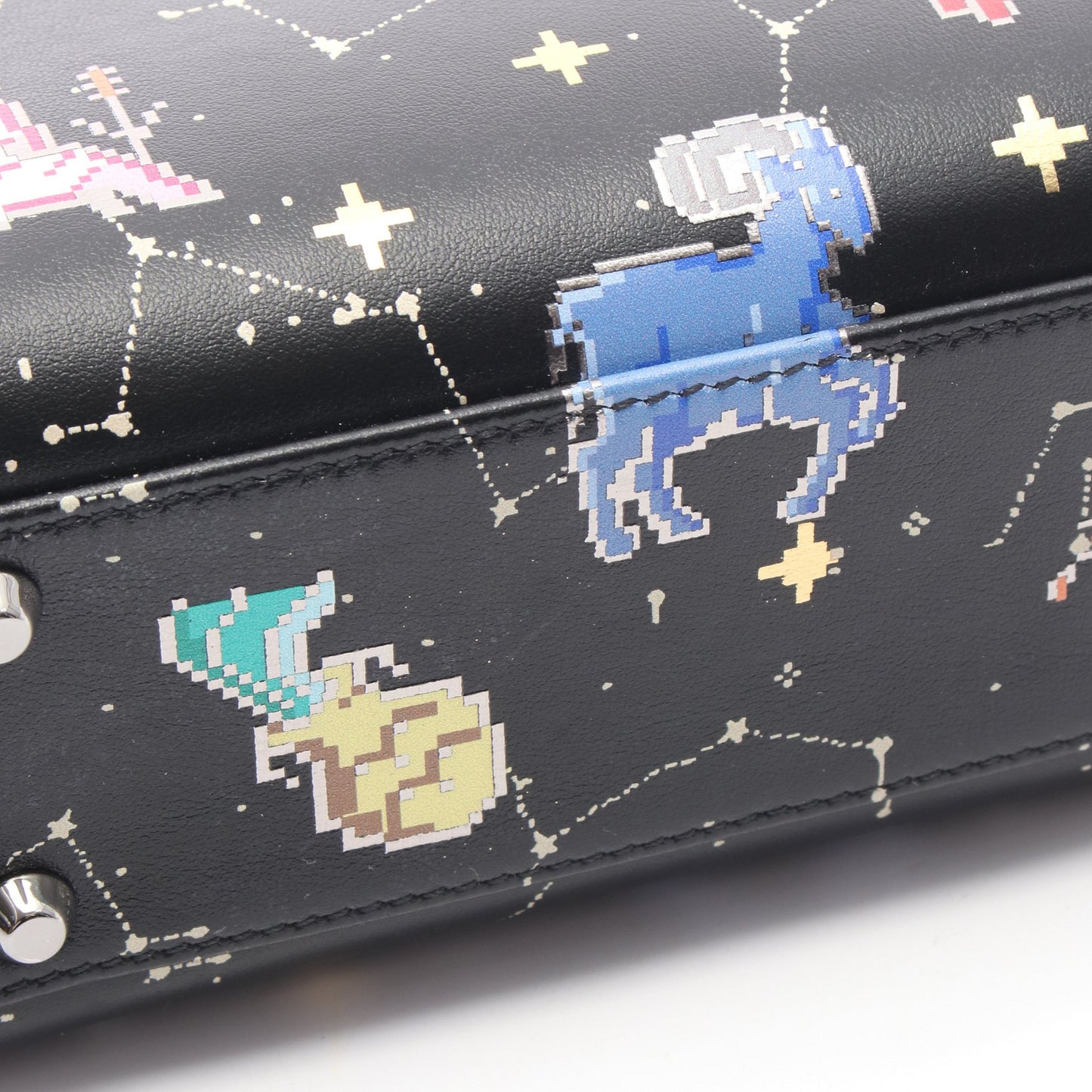 レディディオール ミニ 星座 ハンドバッグ レザー ブラック マルチカラー 2WAY クリスチャンディオール バッグ Christian Dior