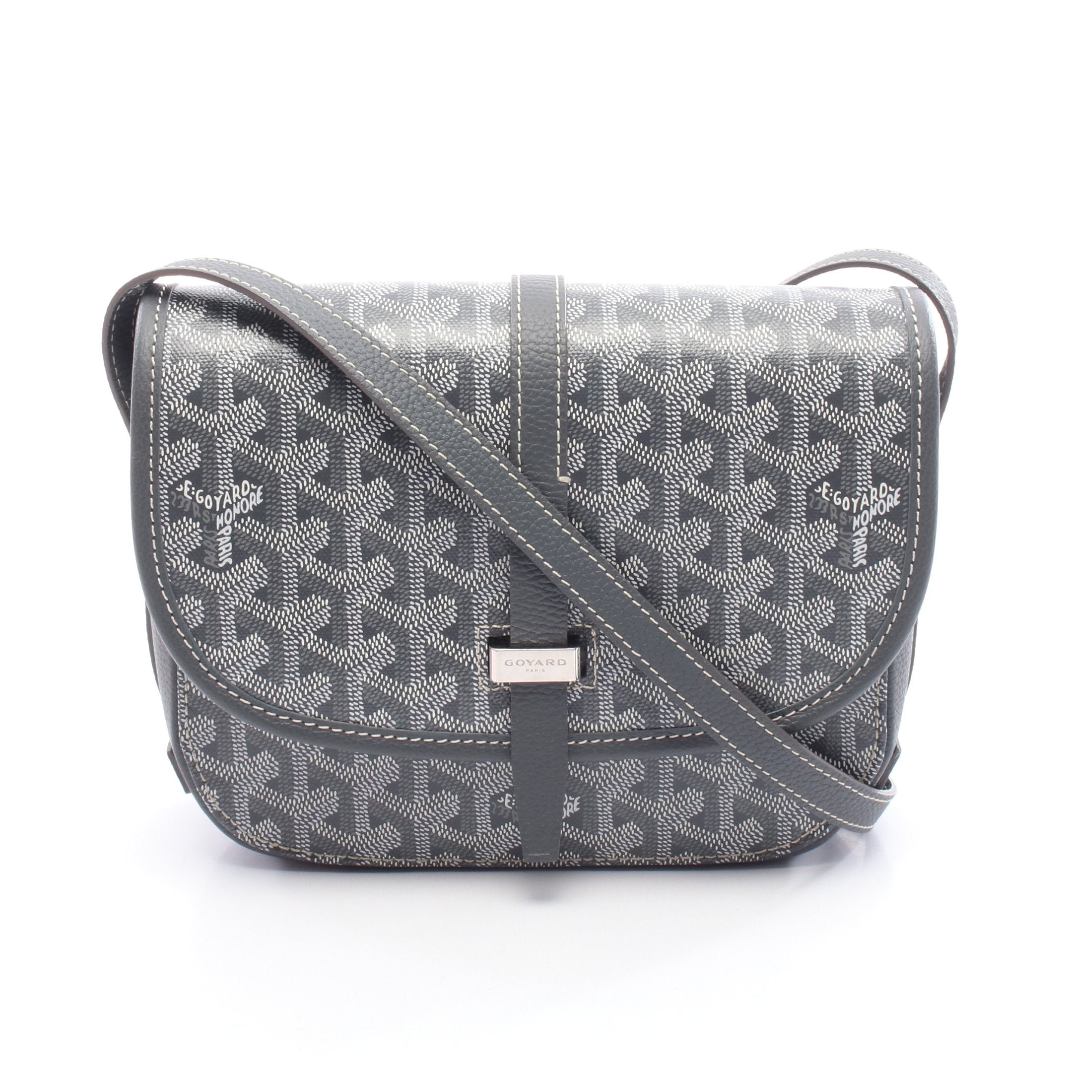GOYARD ゴヤール　ヴェルべデーレ　PM グレー ベルヴェデーレPM ショルダーバッグ コーティングキャンバス レザー