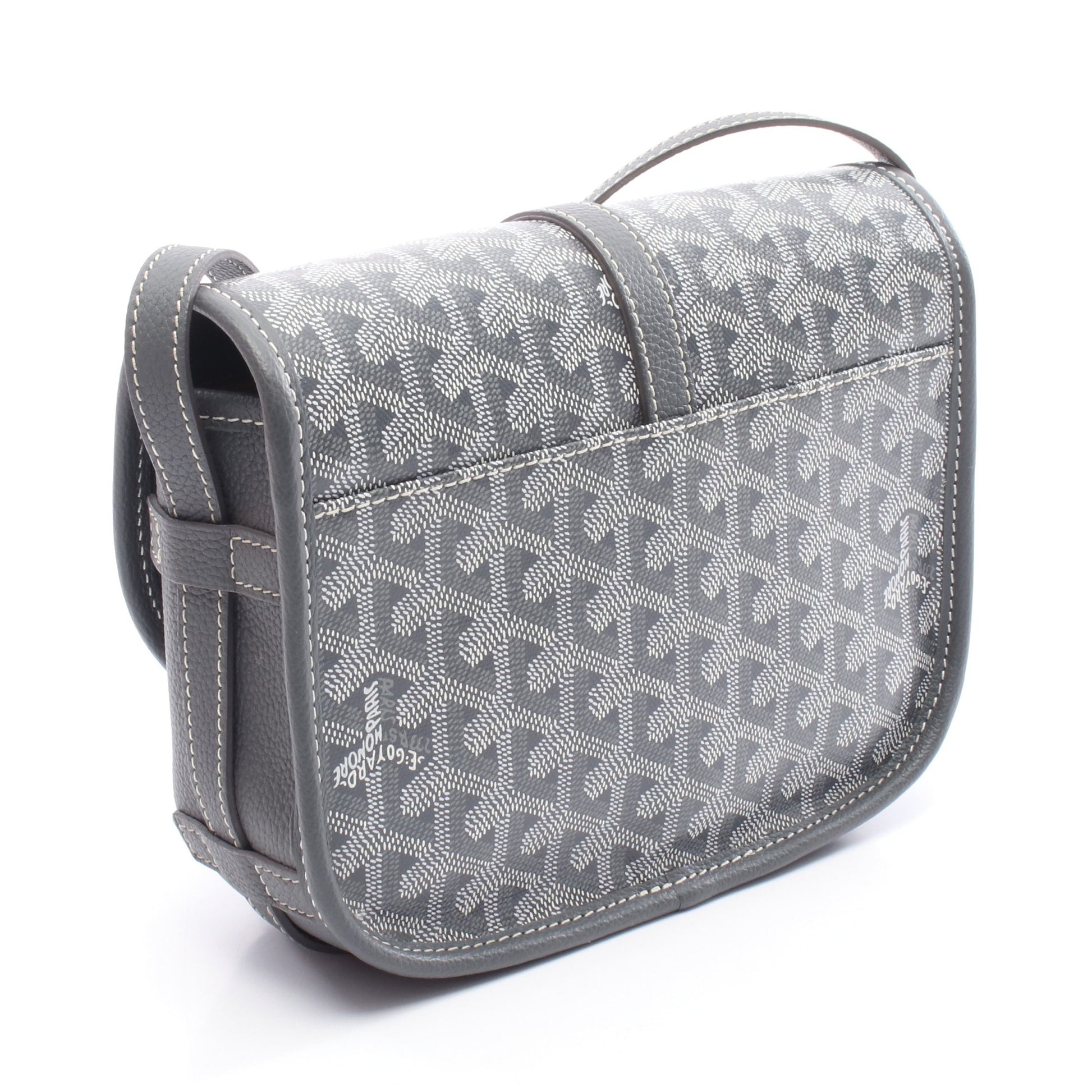 ベルヴェデーレPM ショルダーバッグ コーティングキャンバス レザー グレー マルチカラー ゴヤール バッグ GOYARD