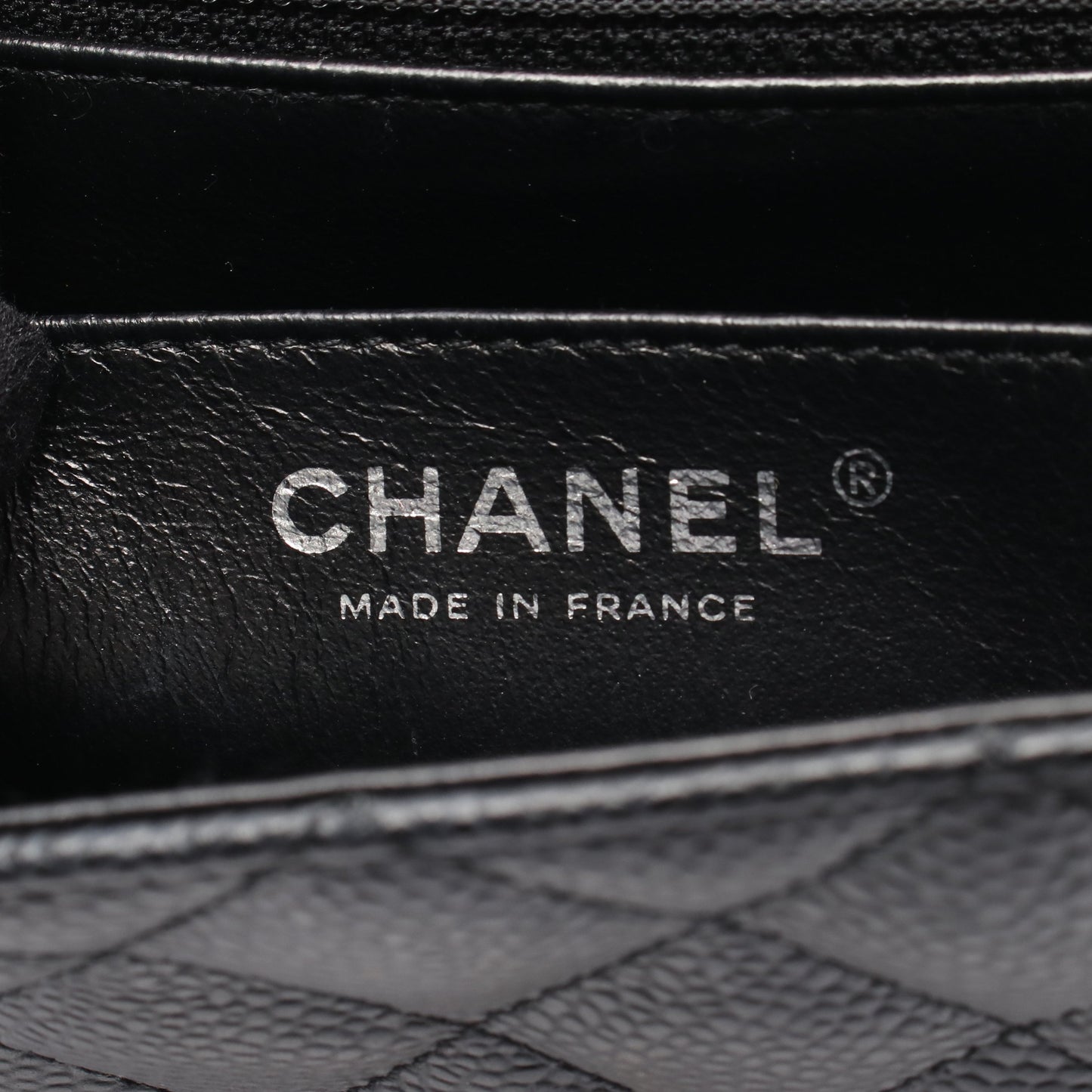 ミニマトラッセ チェーンショルダーバッグ キャビアスキン ブラック シルバー金具 シャネル バッグ CHANEL