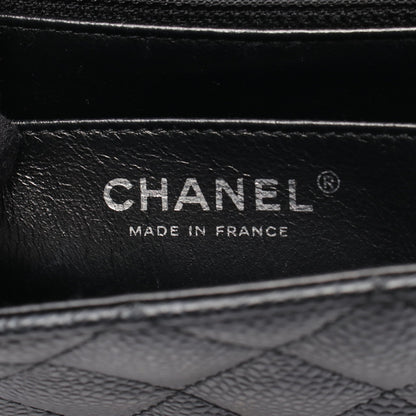 ミニマトラッセ チェーンショルダーバッグ キャビアスキン ブラック シルバー金具 シャネル バッグ CHANEL