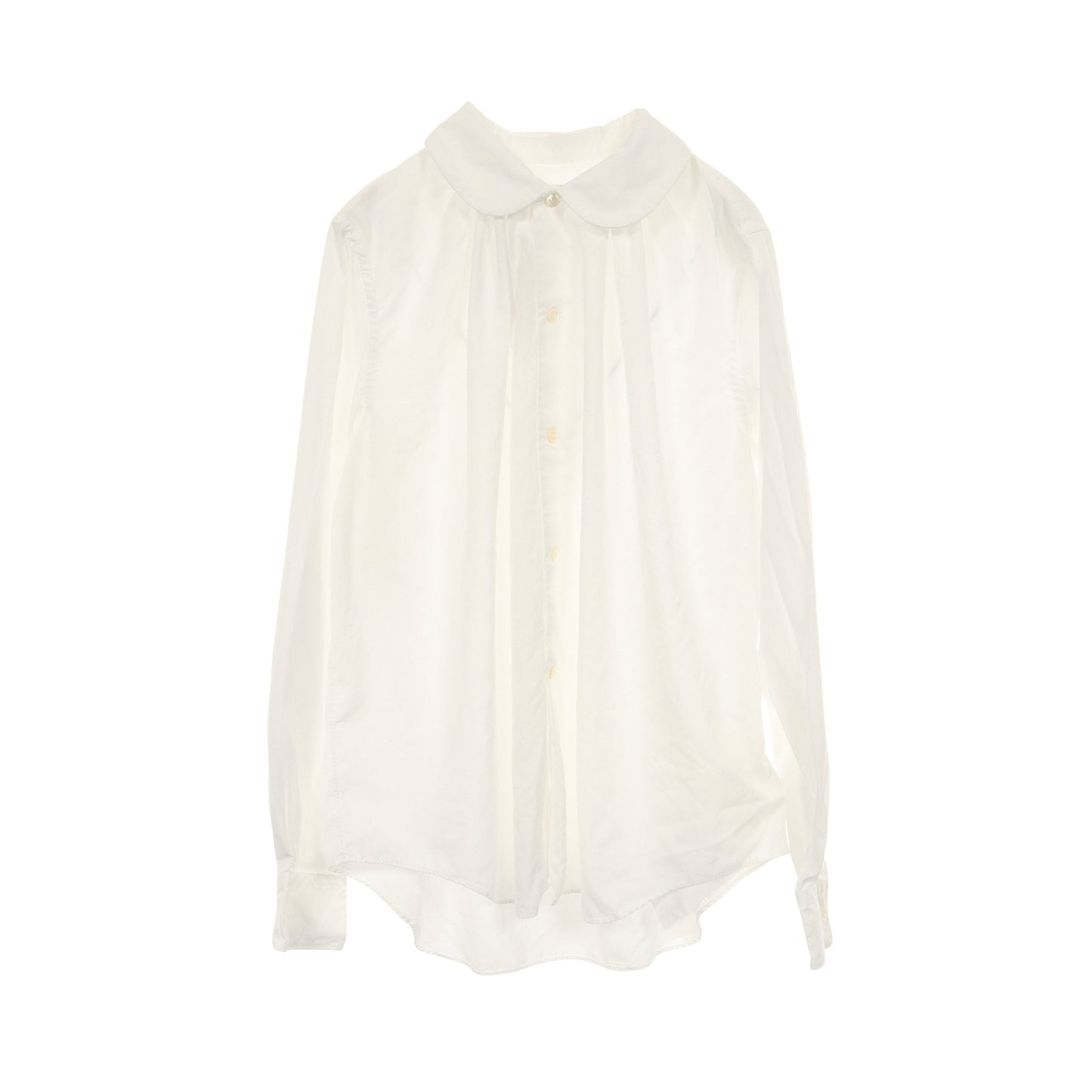 シャツ ラウンドカラー ホワイト コムデギャルソン トップス Comme des Garcons