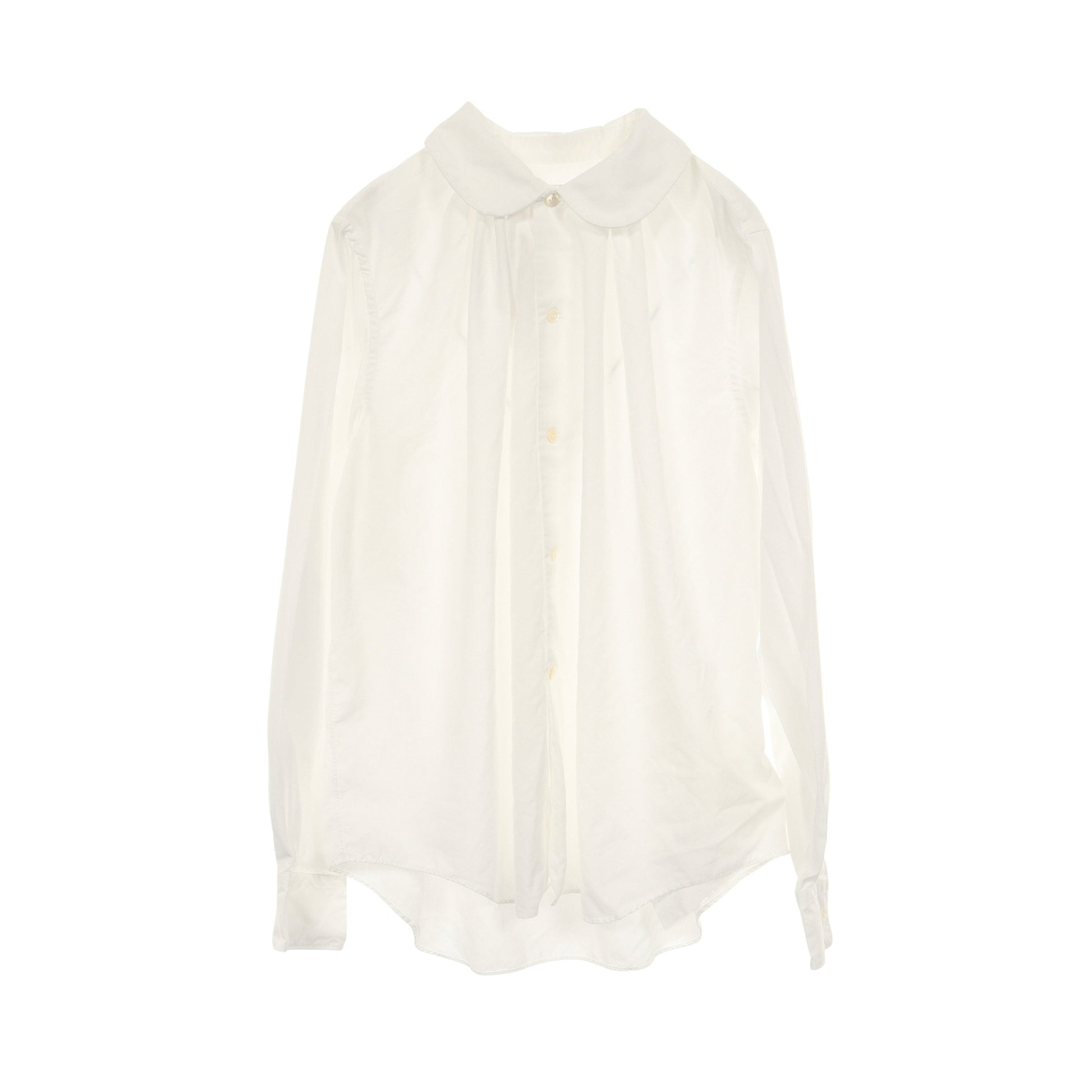 シャツ ラウンドカラー ホワイト コムデギャルソン トップス Comme des Garcons