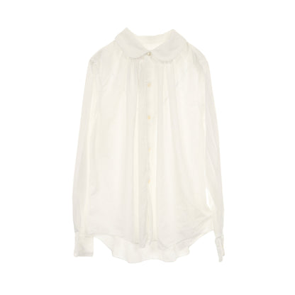 シャツ ラウンドカラー ホワイト コムデギャルソン トップス Comme des Garcons