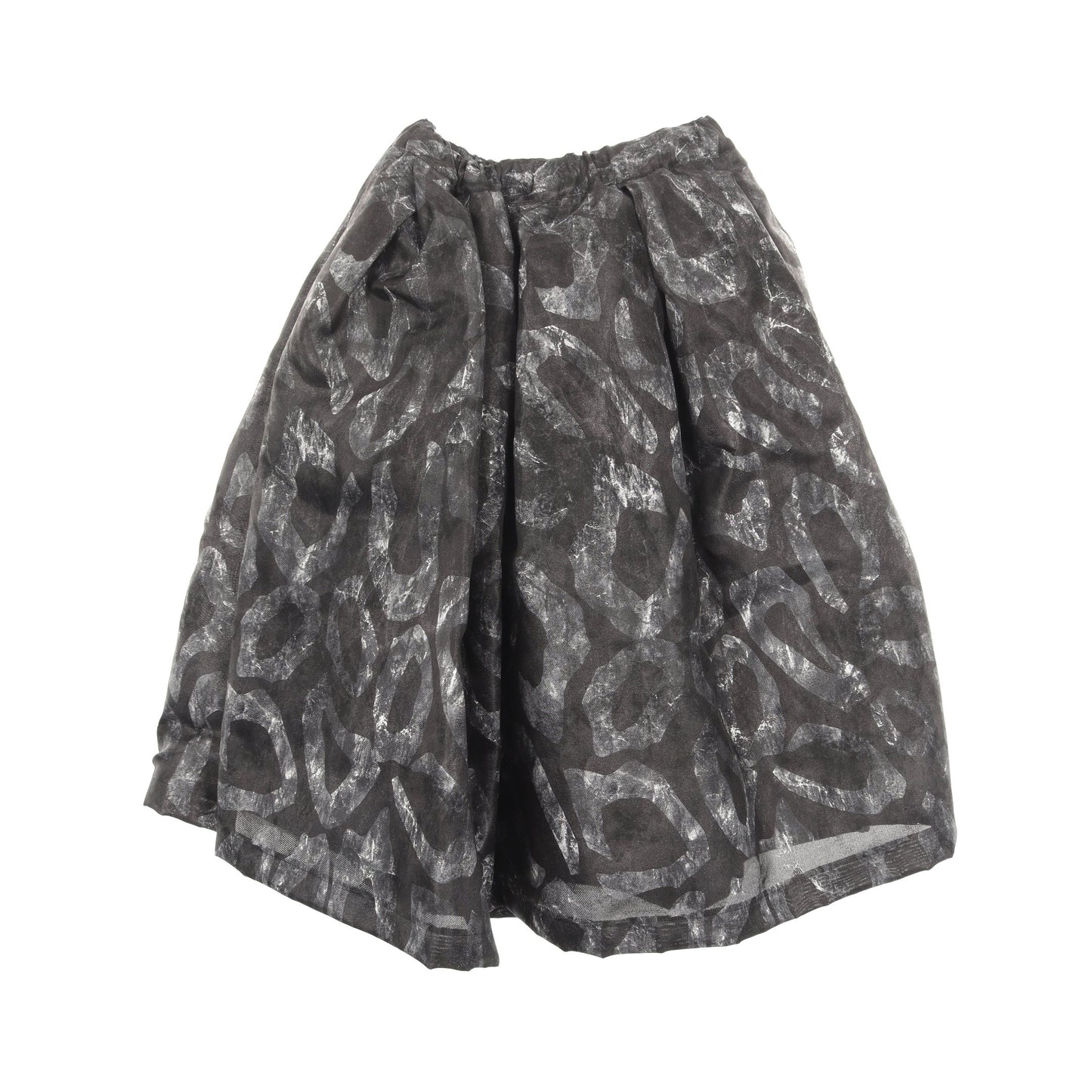 スカート 総柄 シルク ダークグレー コムデギャルソンコムデギャルソン ボトムス Comme des Garcons Comme des Garcons