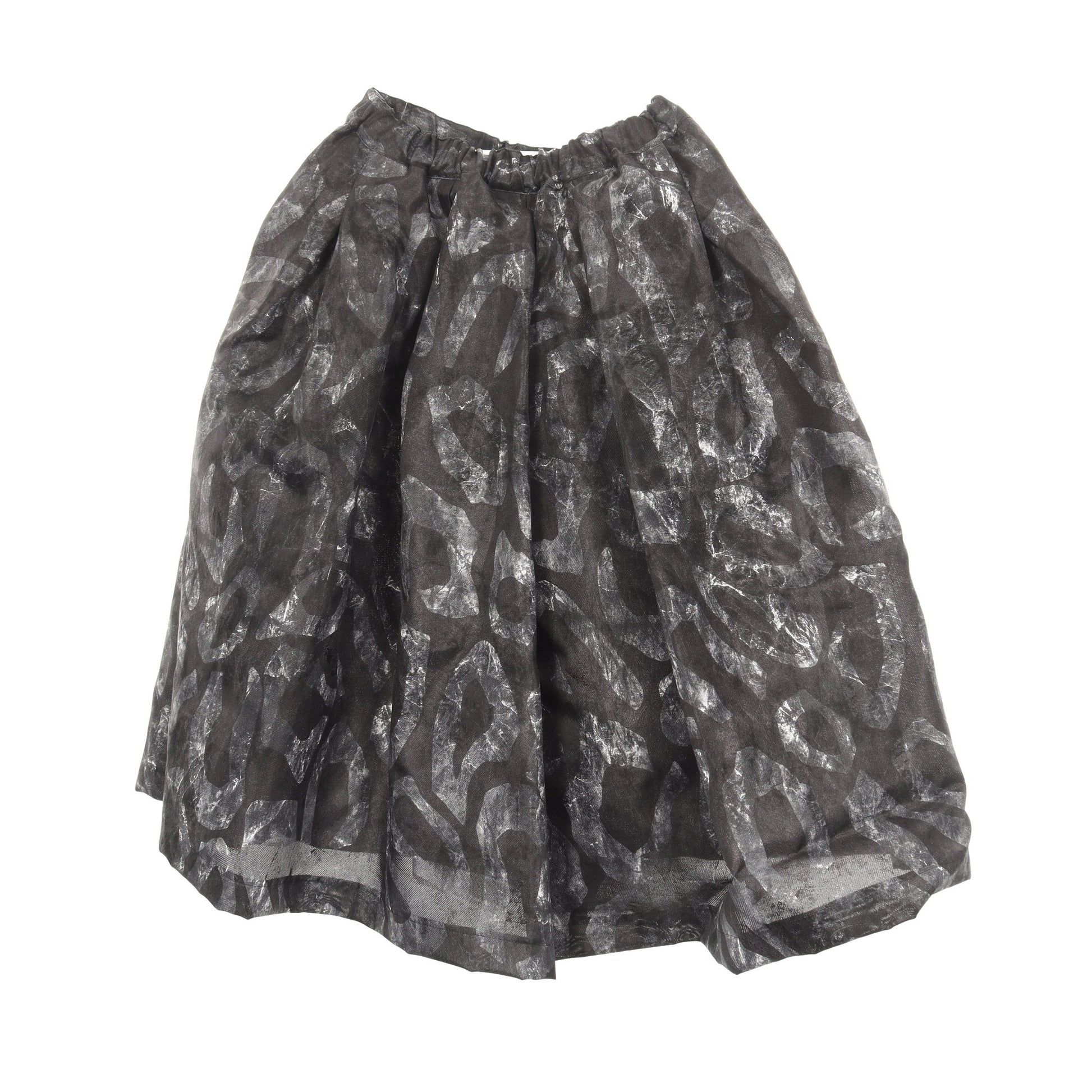 スカート 総柄 シルク ダークグレー コムデギャルソンコムデギャルソン ボトムス Comme des Garcons Comme des Garcons